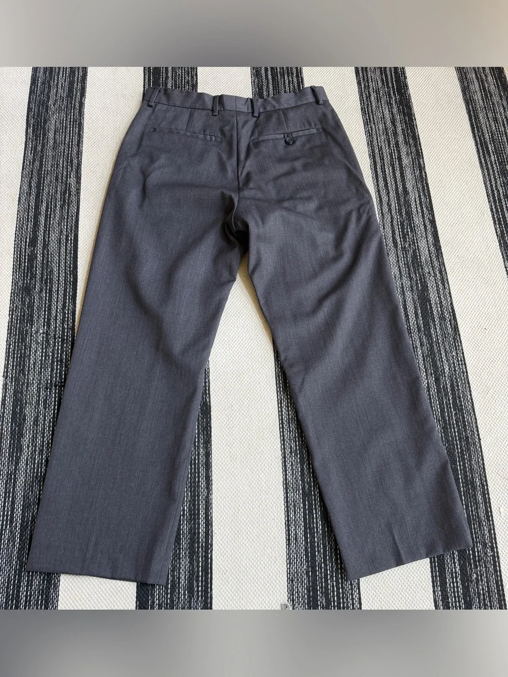 Banana Republic Men's Dark Charcoal Wool Chino Dress Pants Size W33x L32